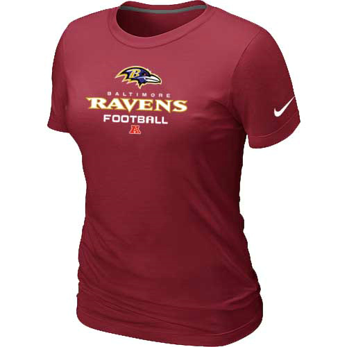 Nike Baltimore Ravens Women's Critical Victory NFL T-Shirt - Red